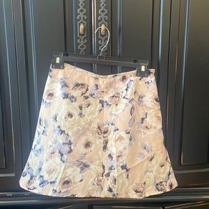 floral skirt silk
